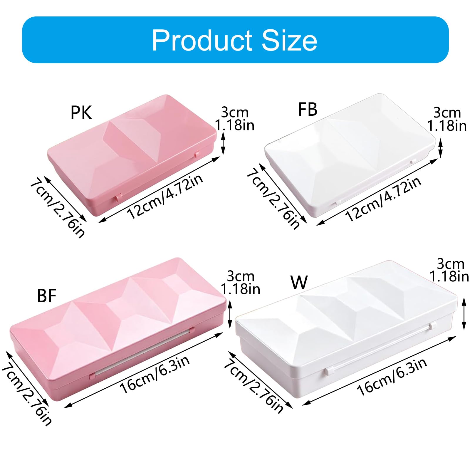 Organizer compatto per modellisti, grande, bianco