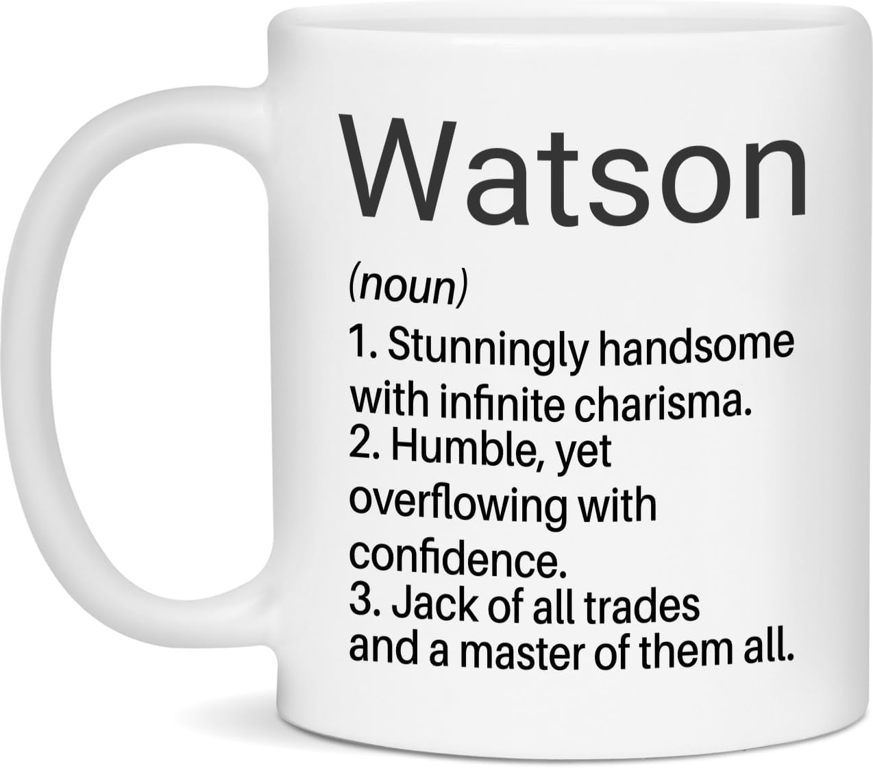 Watson Name Definition Mug, Personalized Name Noun Mugs