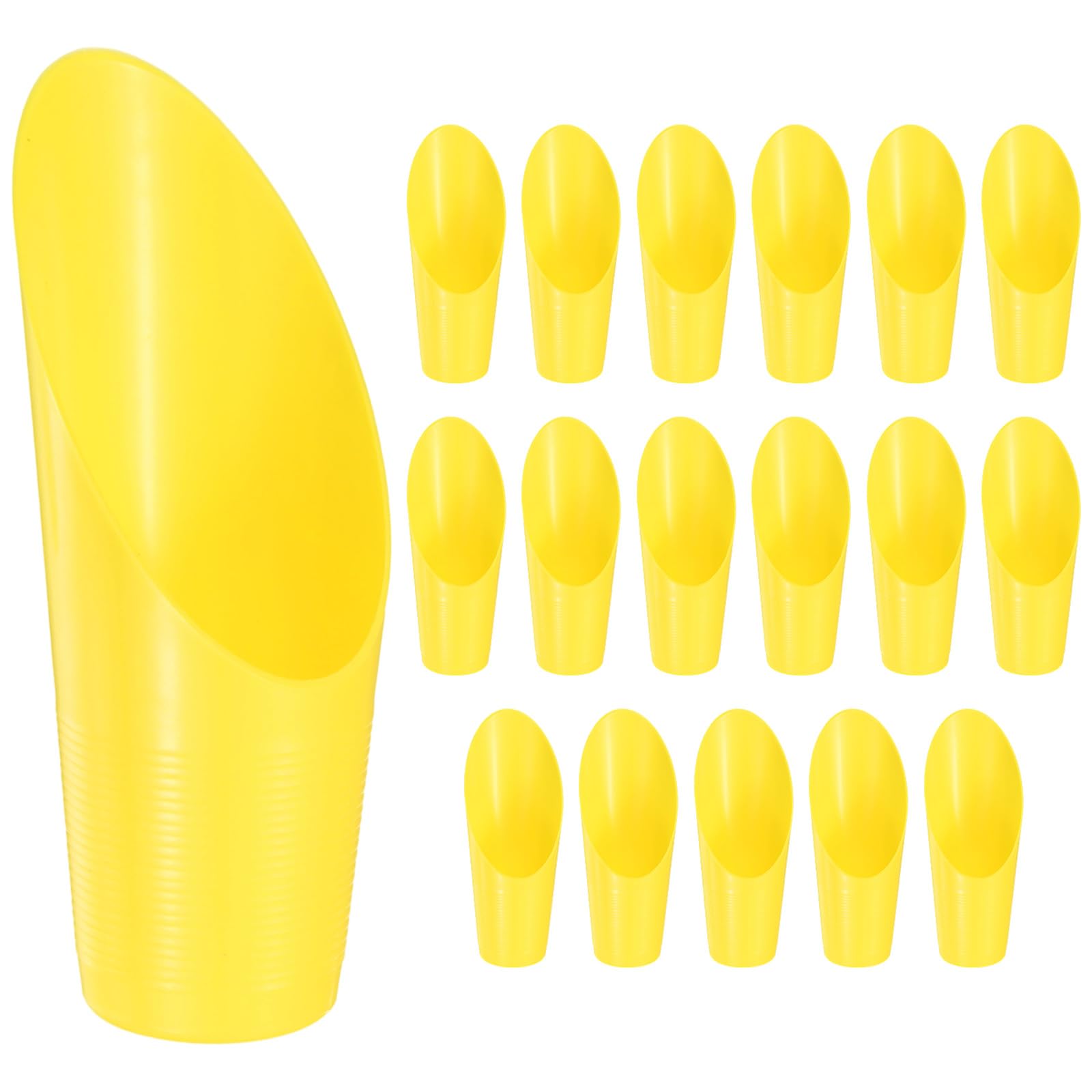 M METERXITY 18-Pack Bonsai Soil Scoops Plastic Transplanting Yellow