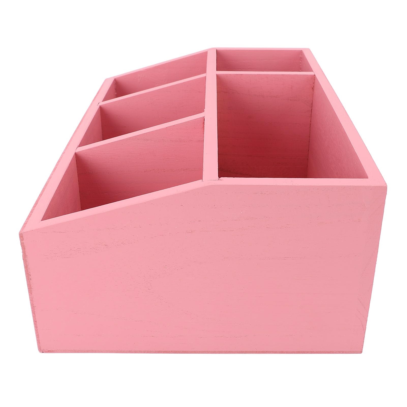 Cocoarm Teebeutel-Organizer aus Holz, Teebeutelhalter mit Geteilter Aufbewahrungsbox für Teebeutel, Kaffeekapseln und Pappbecher, Glatte Oberfläche für die Theke Im Heimbüro (PINK)