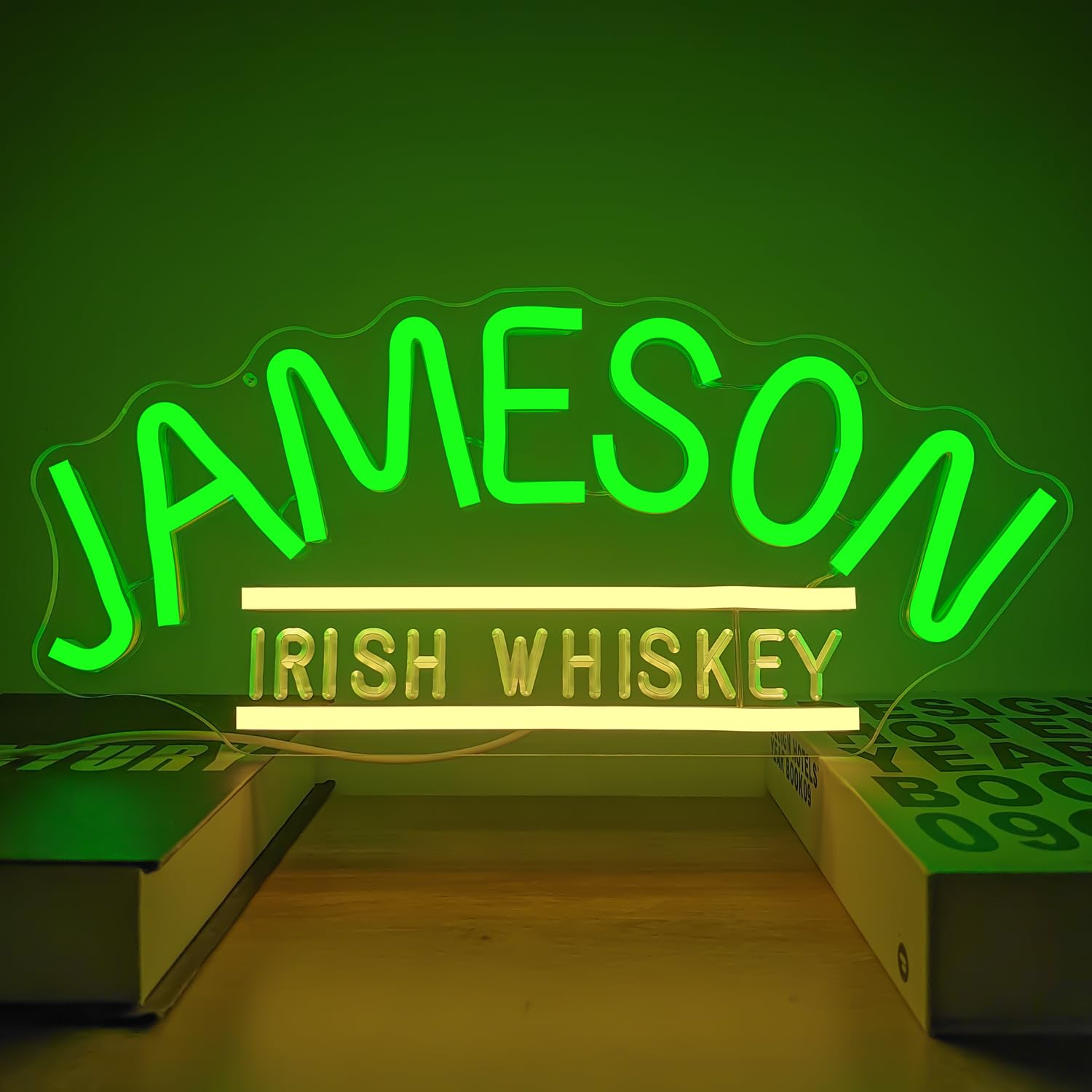 Jameso Irish Whiskey Neon Sign for Wall Decor Bar Neon Sign for Man Cave Neon Led Sign Dimmable Neon Light Up Sign for Bedroom Home Beer Bar Pub