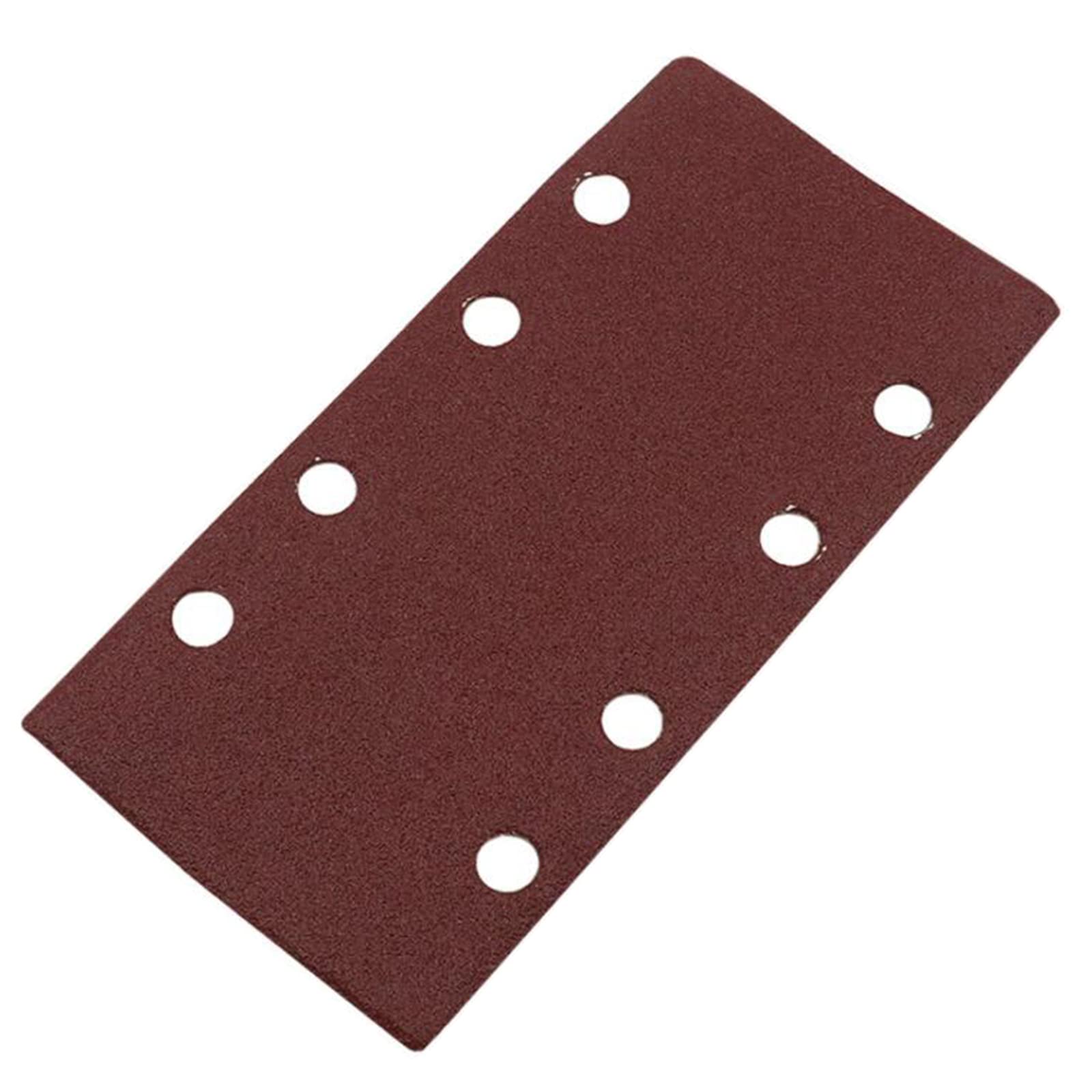Buxuaaaa A Multifunctional Flocking Sandpaper Nti-Static Luminum Oxide 185X93mm / 7.28X3.66 ' ' Polishing Hook Nd Loop Pads 8 Hole