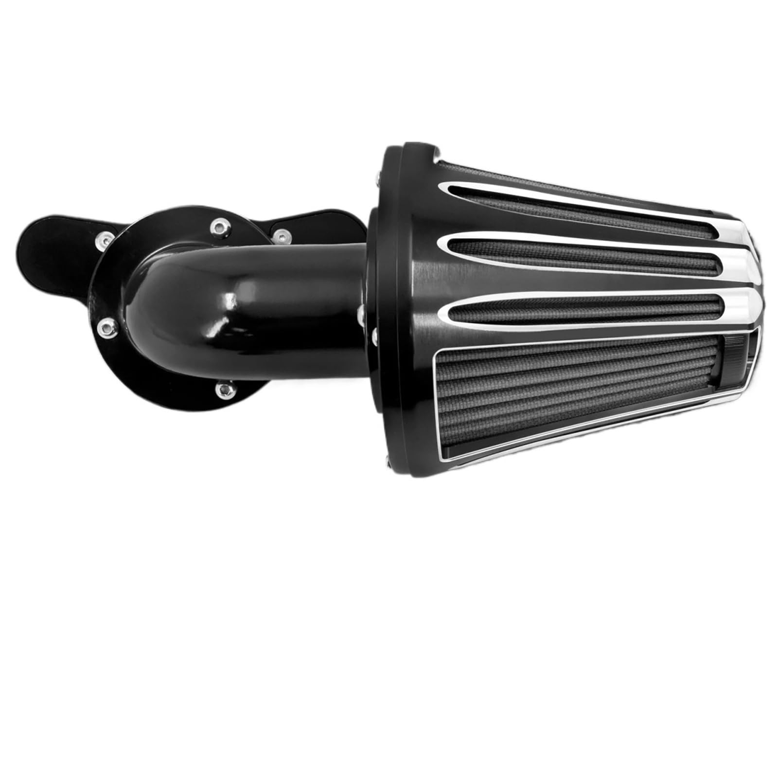 Filtr powietrza CNC do motocykla pasujący do Harley Sportster XL 1200 883 48 72 Dyna Touring Softail Fat Boy CVO Electra Road Montaż uniwersalny Filtr stożkowy z pochyleniem‌(Air Cleaner A)