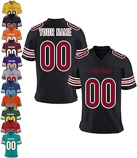 Custom Football Jersey Personalized Team Name Number Practice Jerseys Customized Football Shirt for Men Youth Women Kids