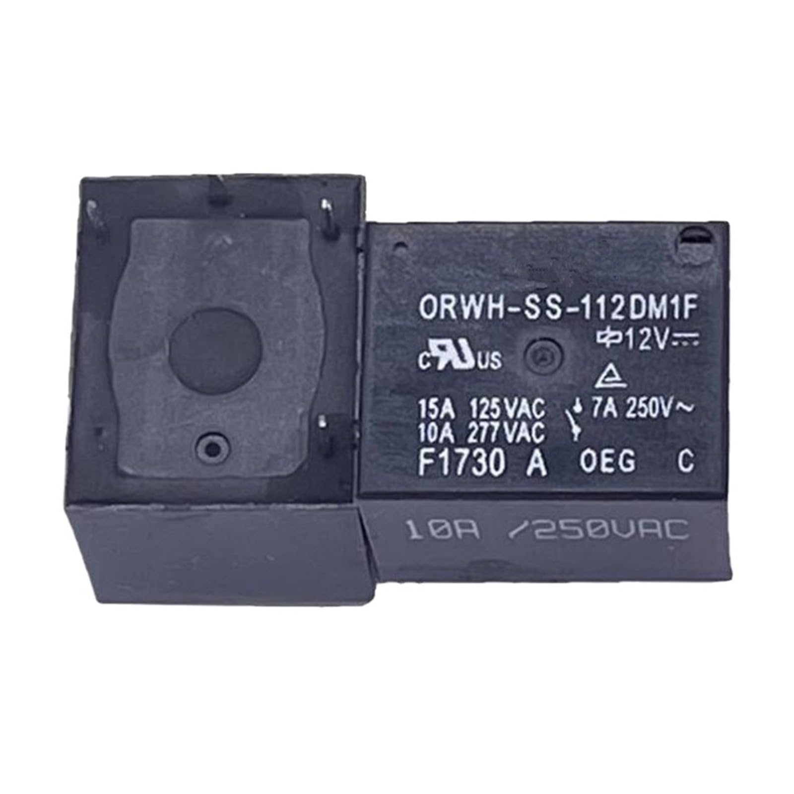 Relé de 12V ORWH-SS-112DM1F de 10A y 4 pines para circuitos eléctricos en lote de 10 piezas