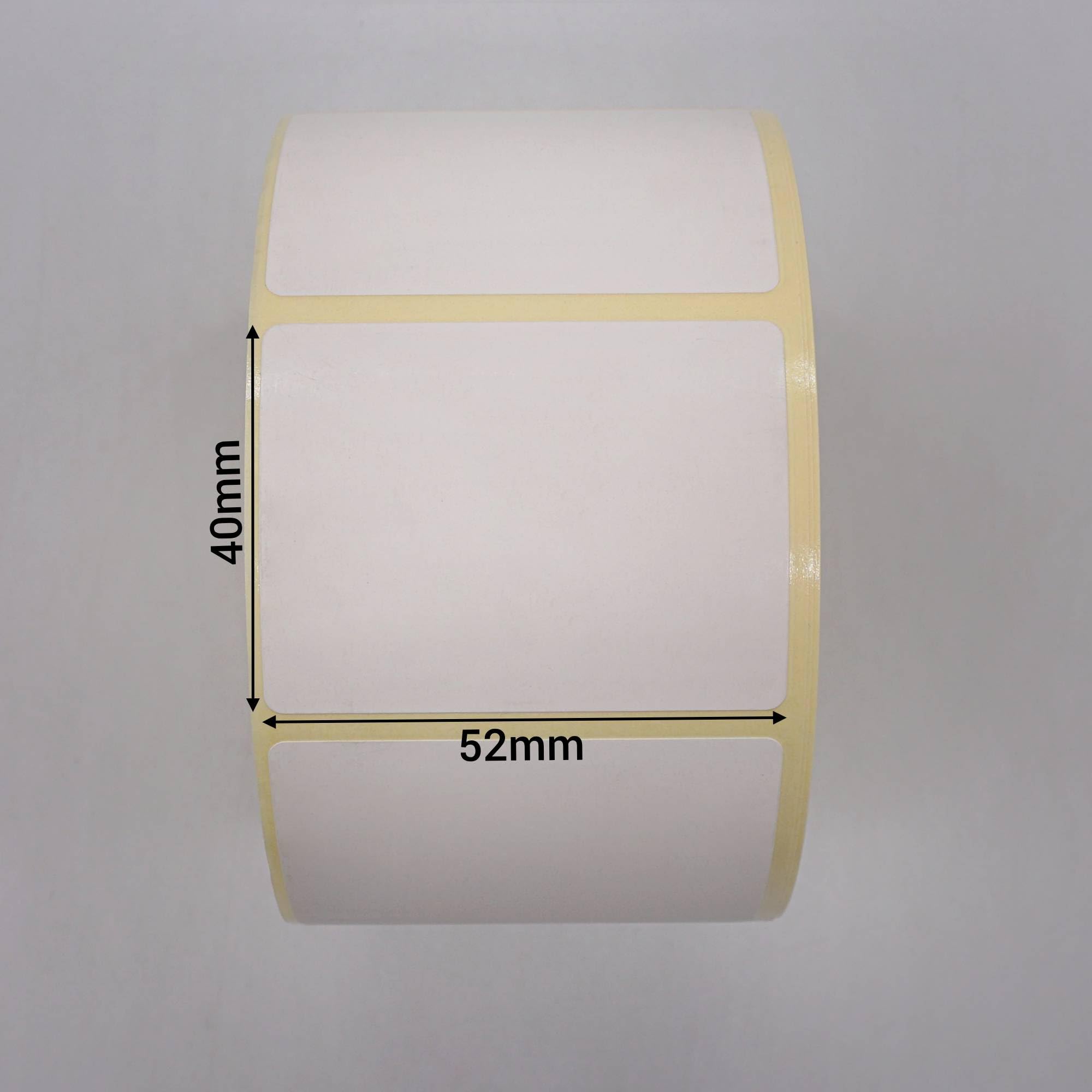 SKIR'CO Etichette termiche dirette 52 x 40 mm, adesive permanenti, rettangolari, per stampanti termiche, 5000 pezzi