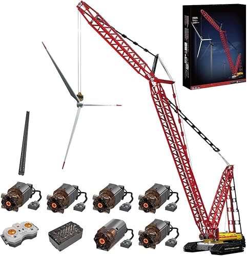 LOADS Technic Crane Liebherr LR13000 - Juego de juguetes de construcción grúa de oruga a control remoto con kit de motor y control de aplicación