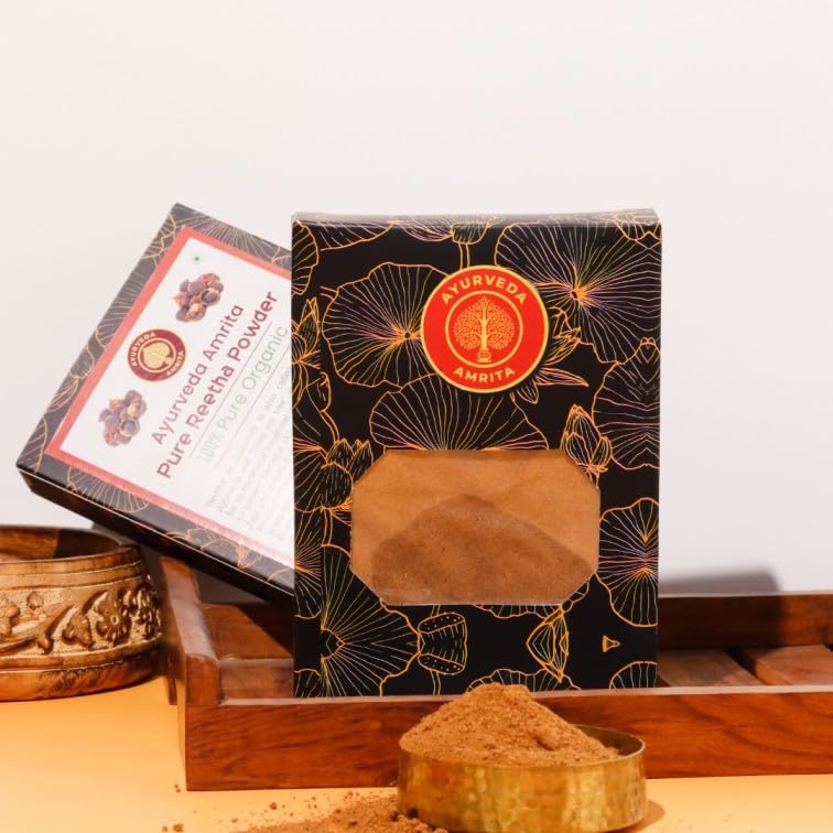 Miniatura 2 de Polvo Reetha puro y natural para cabello y cuero cabelludo, 3.53 oz