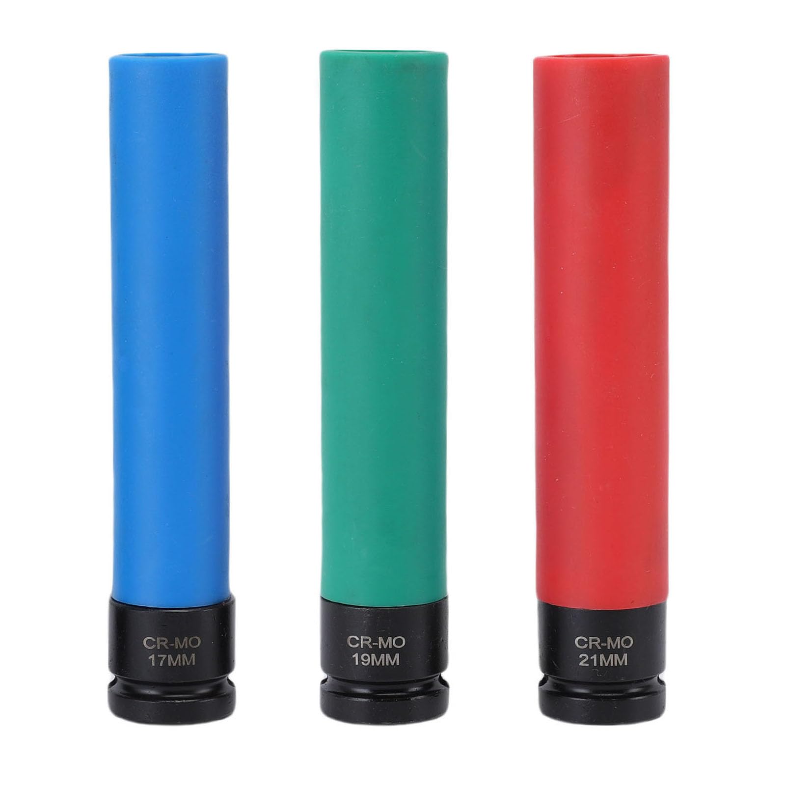 Buachois Juego de dados de 1/2 pulgada de 17 mm 19 mm 21 mm