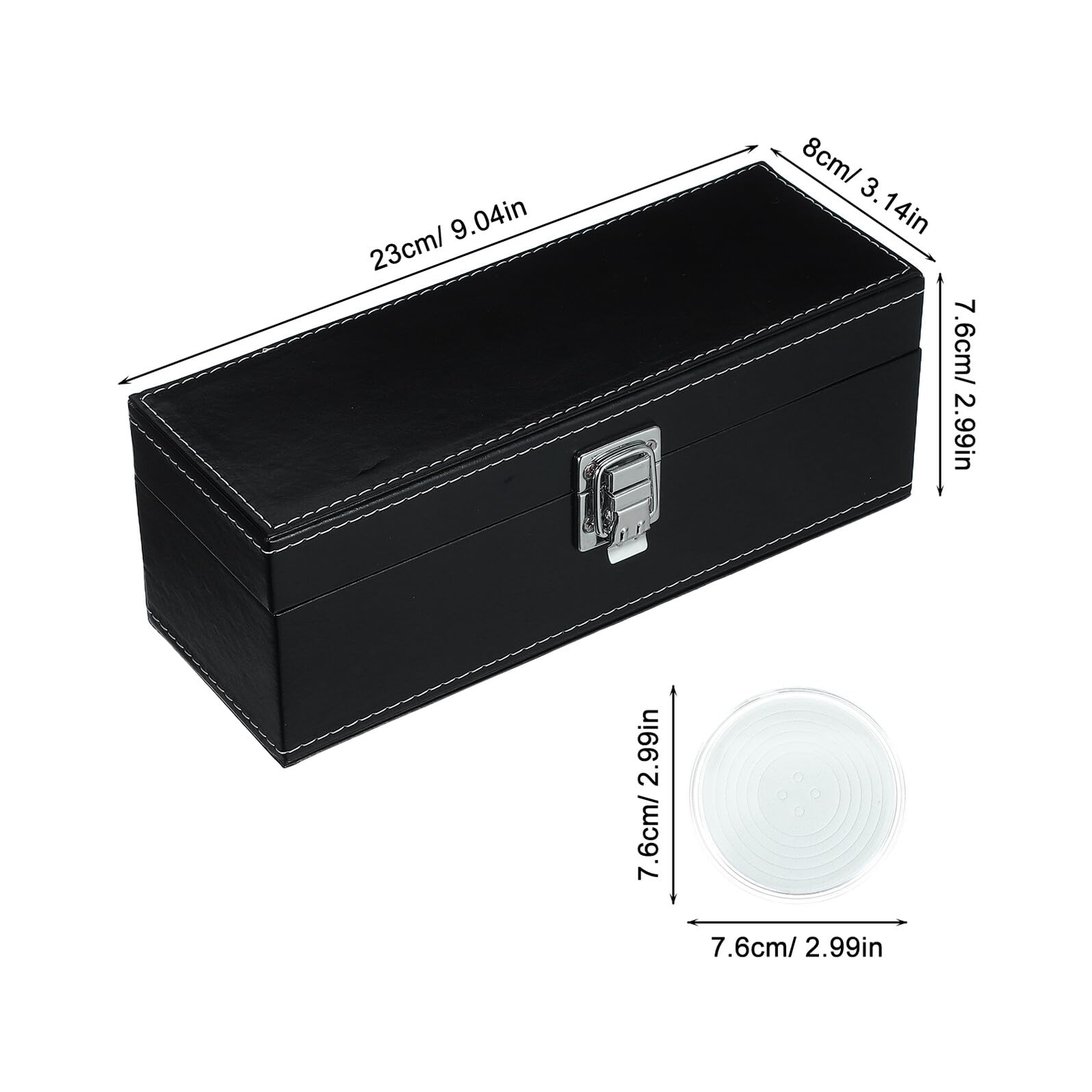 WOONEKY Coffret Porte-pièces Hermétique 20 Emplacements 39 Mm Étui de Collectionneur Rond en Plastique Transparent pour Rangement Numismatique Voyage et Exposition