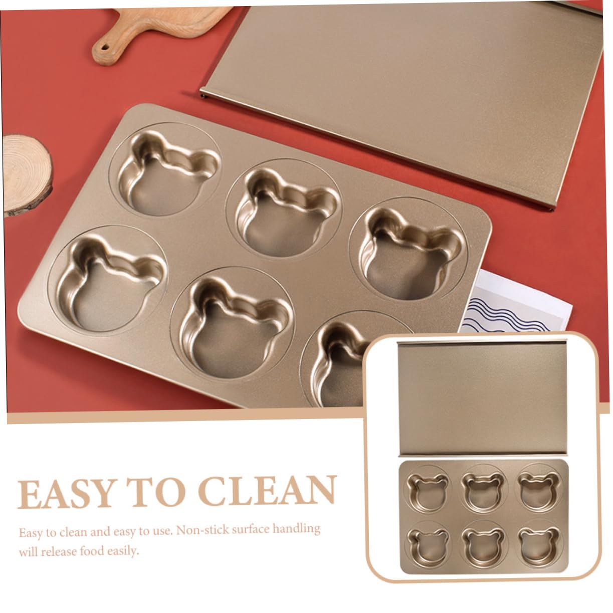 SHOWERORO 1satz Wiederverwendbare Metallkuchenform Bärchenform Backform Für Schokoladenkuchen Und Gebäck Backzubehör Für Ofen Und Mikrowelle