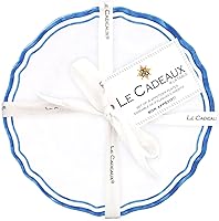 Vista 2 de Le Cadeaux Melamine 6 inch Appetizer Plates, Set of 4, Maison