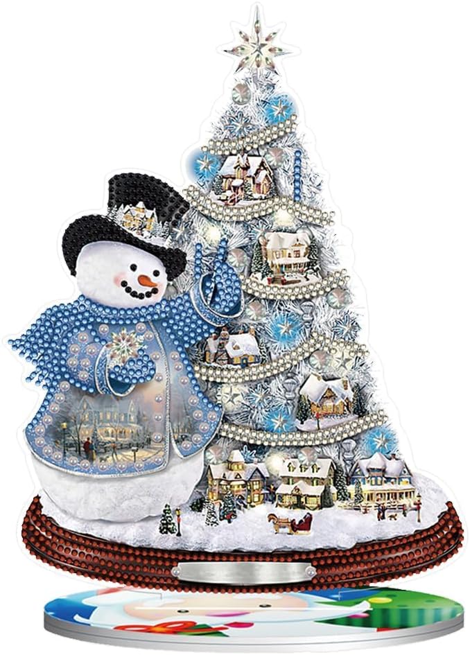 DIY 5D Snowman Diamond Painting Desk Ornaments Kits Special