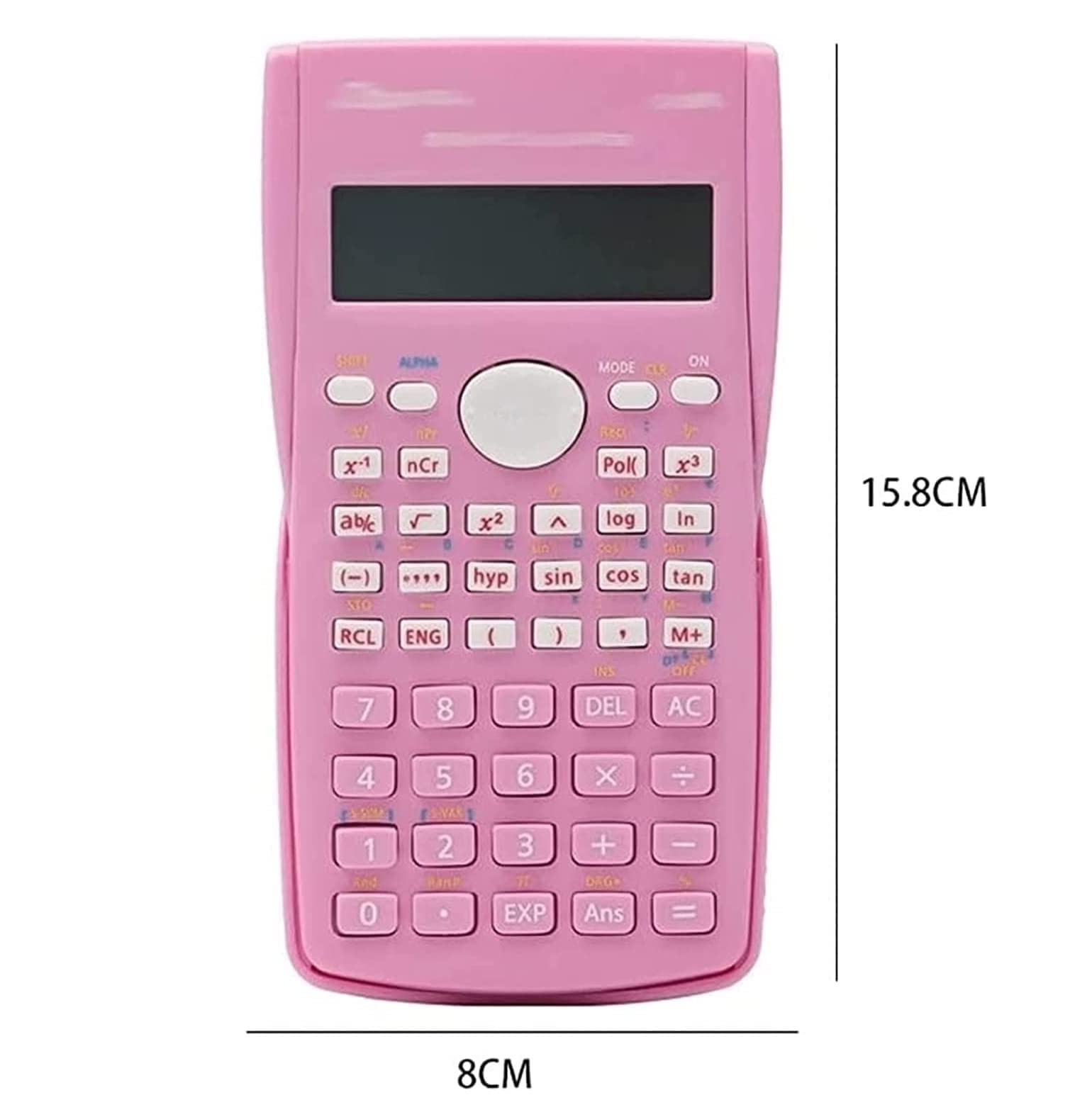Calcolatrice per Ufficio Calcolatrice da Tavolo Calcolatrice Scientifica Ingegneristica A 2 Righe Calcolatrici di Funzioni Multifunzione Scuola(Pink)