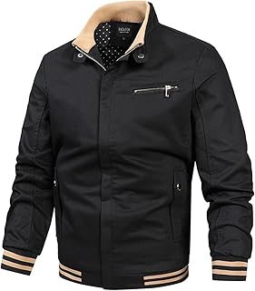 Duohropke Men's Winter Jacket, Ski Jacket, Snowfield Jacket, Thermal Jacket, Trekking Jacket, Down Jacket, Transition Jacket, Functional Jacket, Winter Coat, Warm Lined Jacket, Hooded Jacket, Cotton,