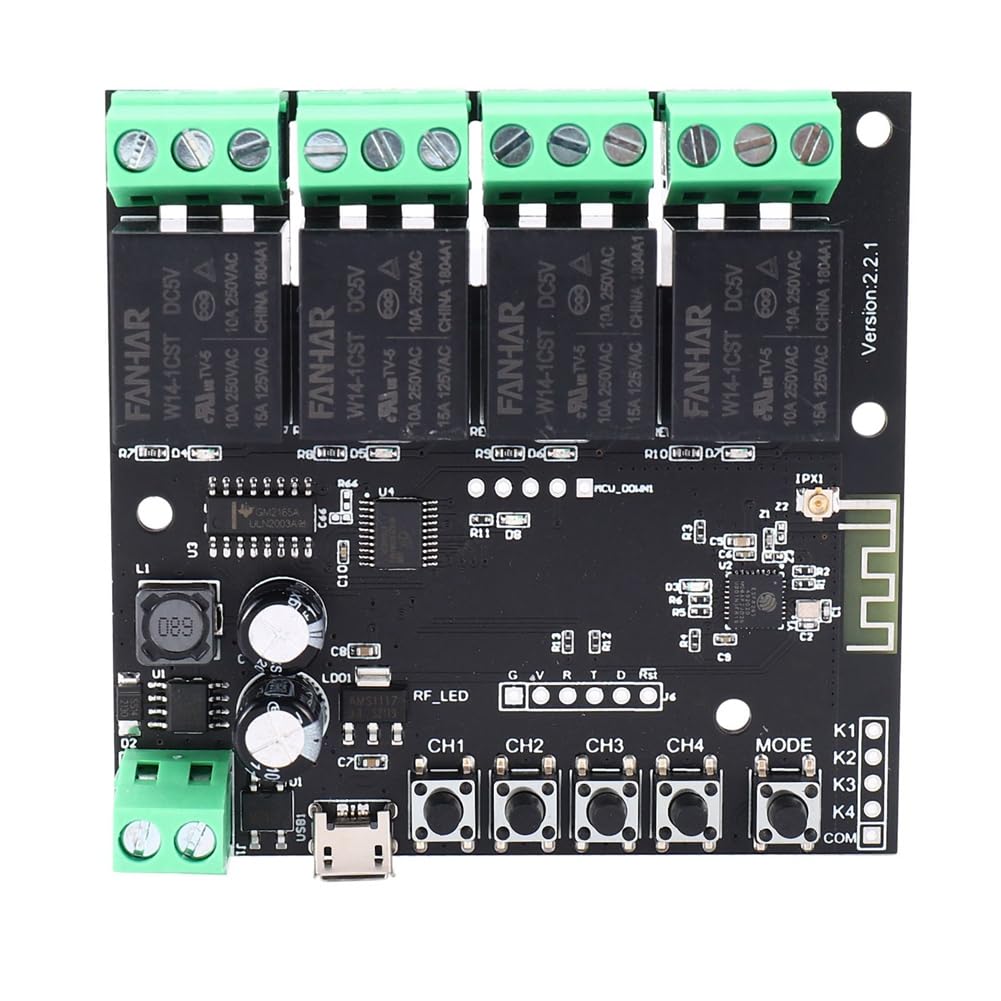 6X 4CH Tuya Switch Modulo Interruttore WiFi Relè Wireless Smart Life APP Timer Intelligente per Smart Home Switch