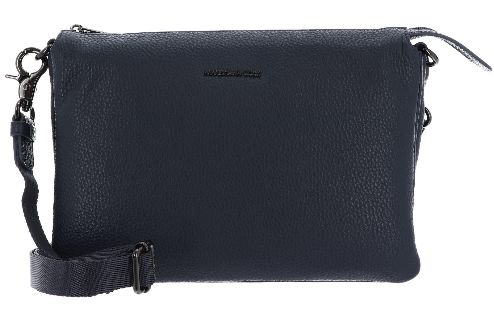 Mandarina Duck, Mellow Leather Crossover Women's, Dress Blue, Taglia Unica