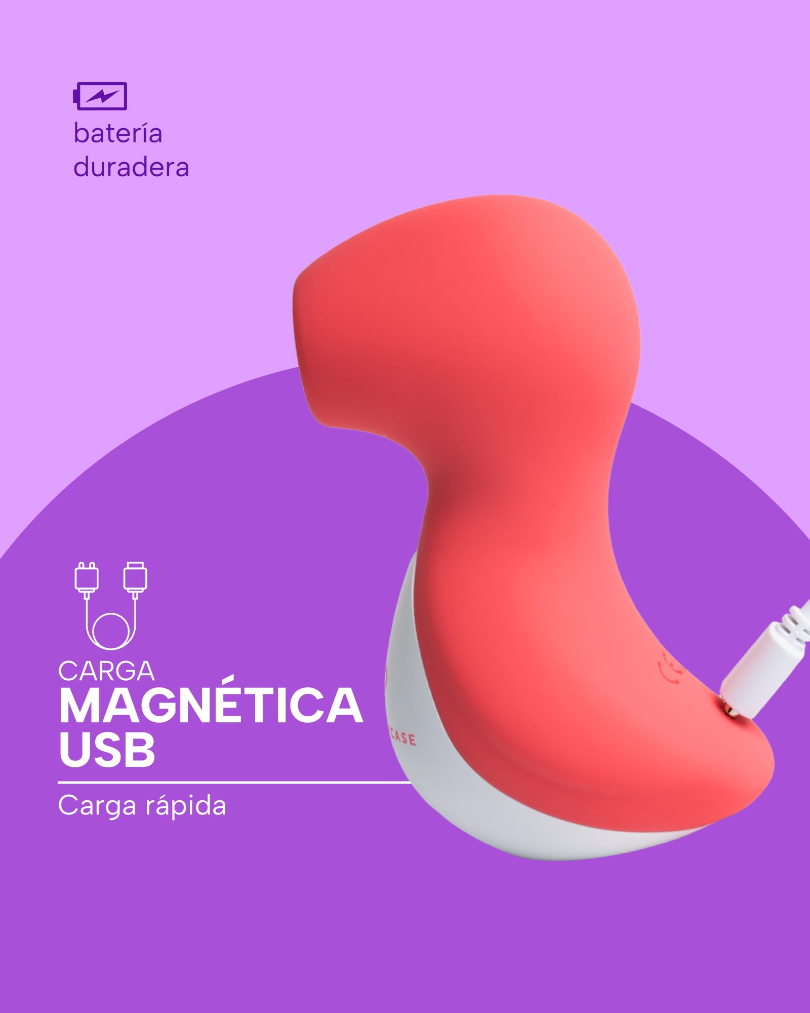 MySecretCase Estimulador de Clítoris Femenino Succionador de Clítoris Femenino 10 Modo Succión Masturbador Mujer Juguetes Sexuales Mujer Consoladores.. Para Mujer con Vibración Vibrador Pequeño