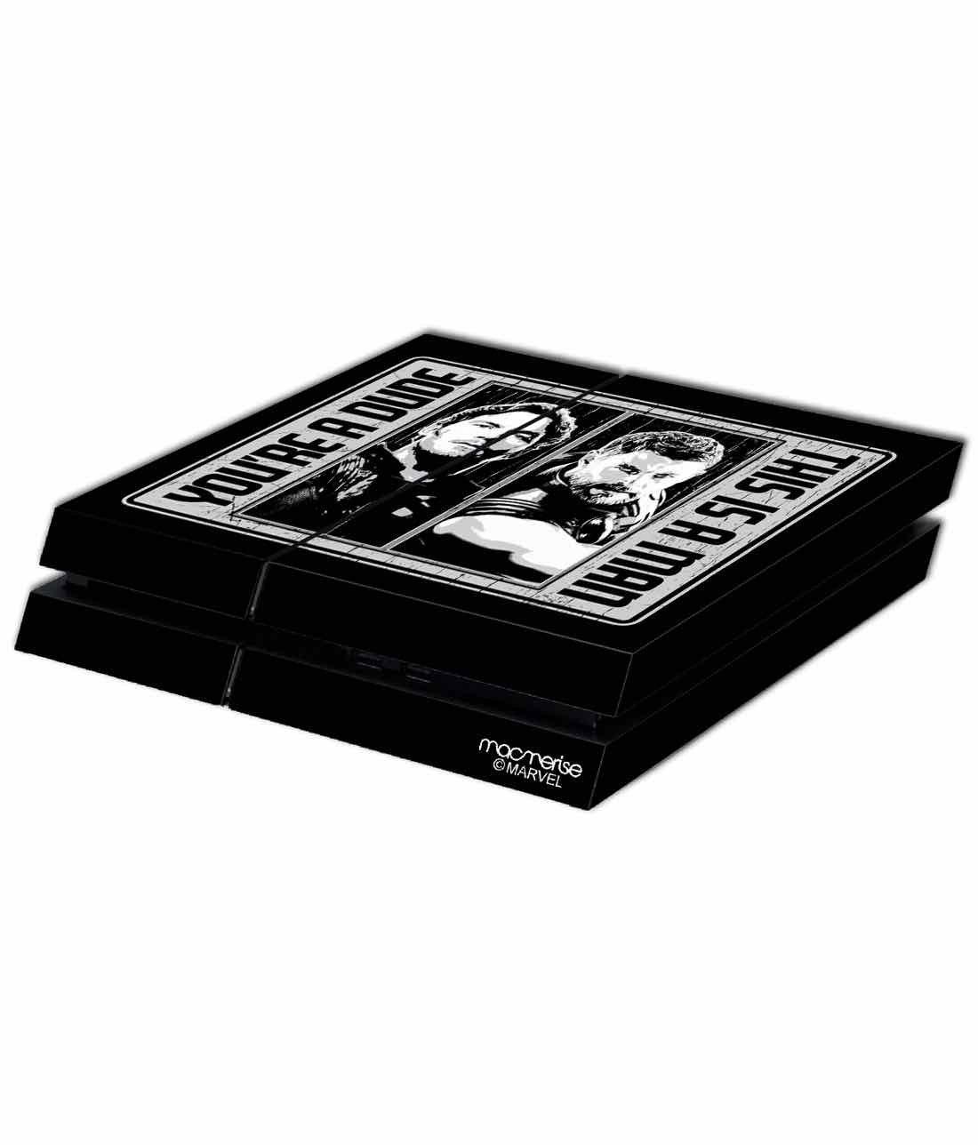 Macmerise Skin for Sony PS4 - Dude vs Man (B07G39GJWQ) Amazon Price History, Amazon Price Tracker