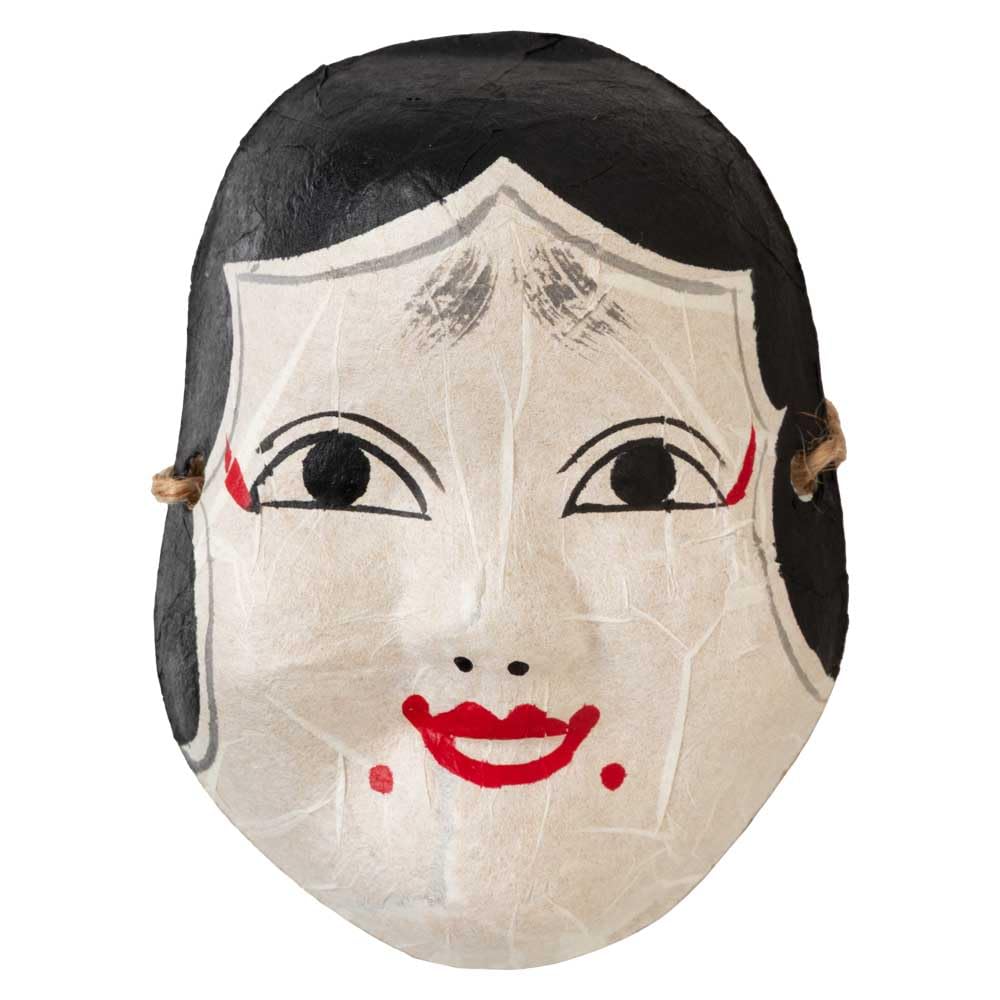 Okame Face Washi Paper Setsubun Wall Hanging