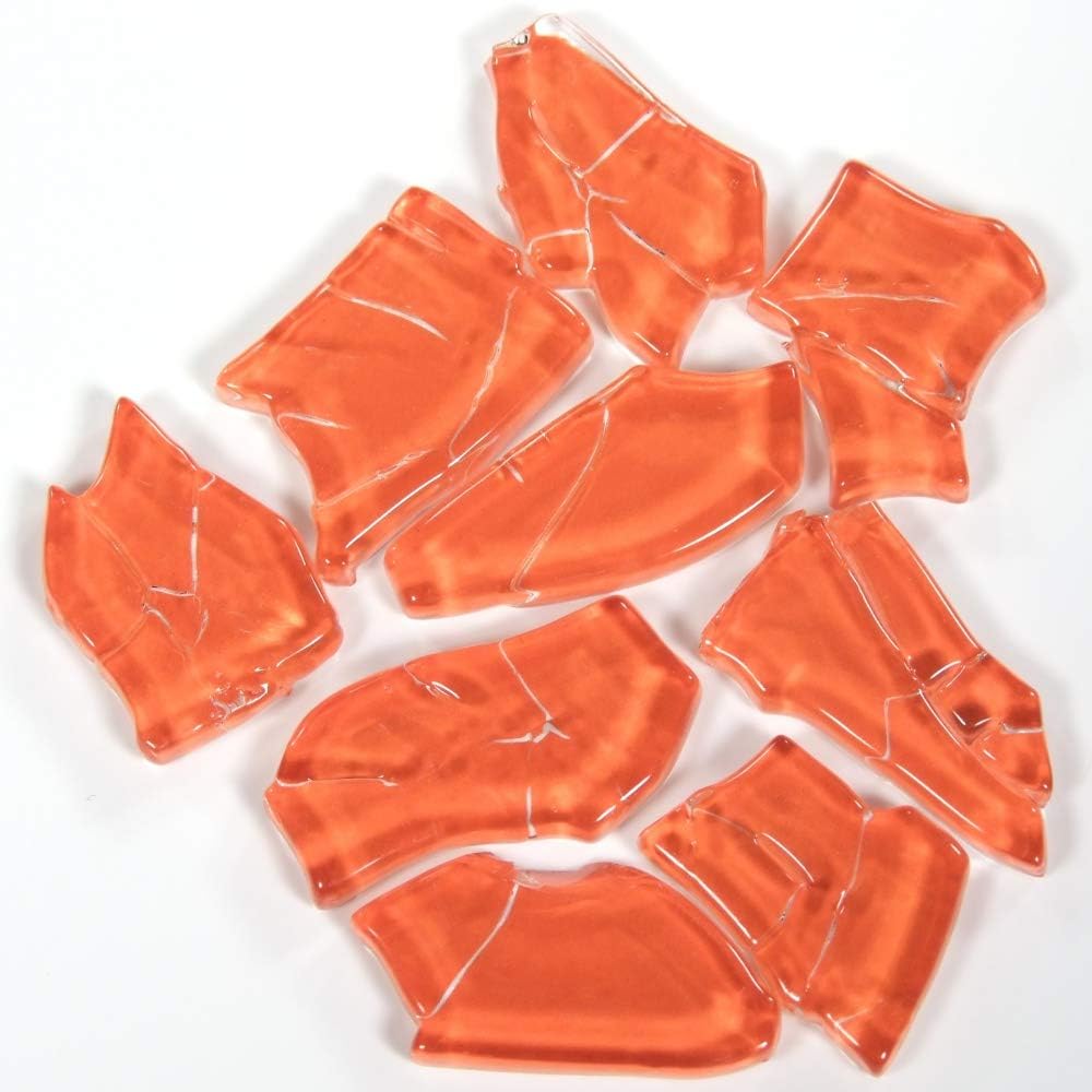 Crash Glass mosaic polygonal, 200g ca. 80 piecesred; 200g