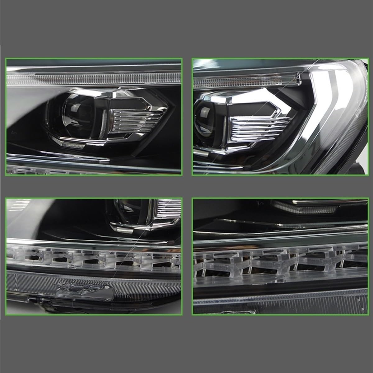 Reflektor przedni kompatybilny z Passatem B7 2012-2015 Stylizacja reflektorów Dynamiczne soczewki kierunkowskazów Motoryzacja 2 szt.(Led)