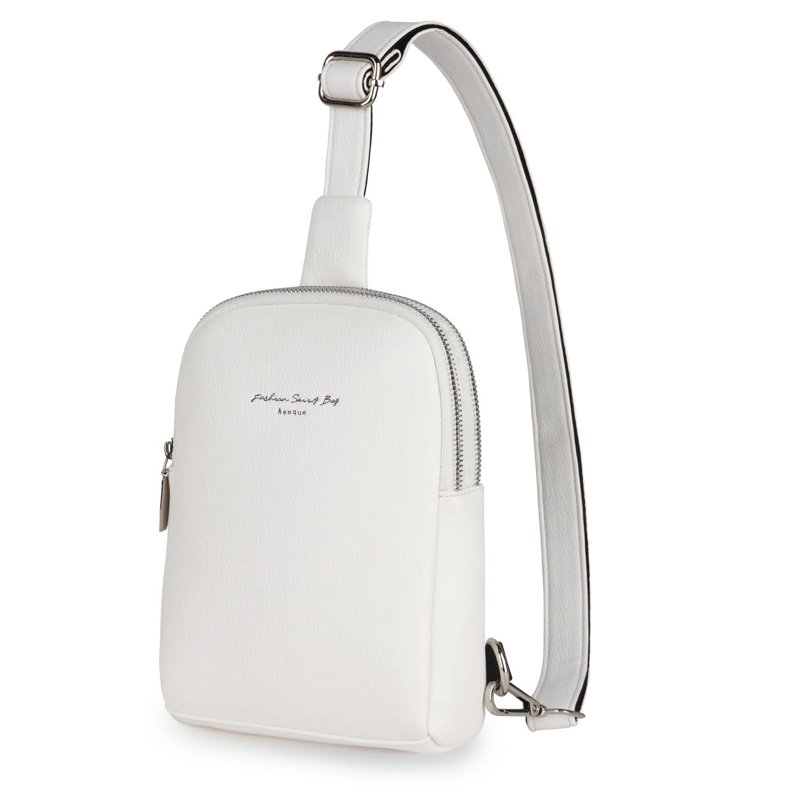 Photo 1 of Aeeque Sling Backpack Chest Bag for Women, Small Crossbody Cell Phone Purse #3white-upgraded