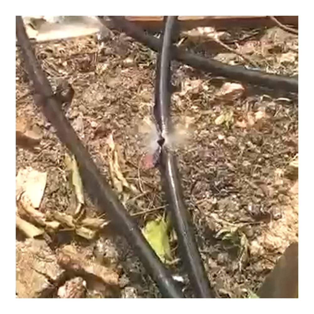 Rociadores de riego de jardín G refractiva por microaspersión invernadero riego de frutas nebulización de riego Microjet nebulización Boquilla de púas conector 500 PC (Color : Black)