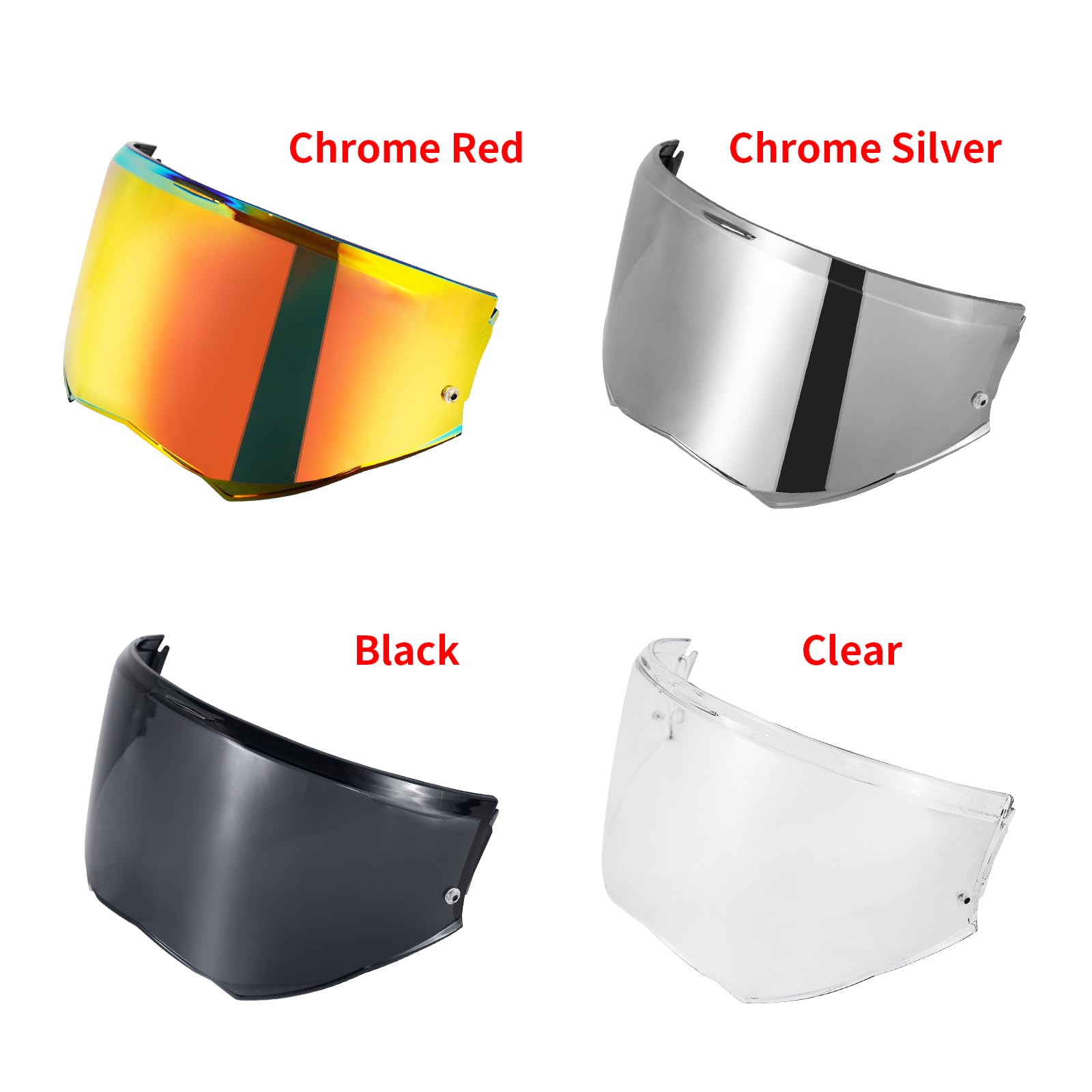 VCOROS Visera Casco Moto para FF901/Advant X,Visiera per Casco modular da Moto,Visera de Lente para Casco Protección contra Viento,Accesorios de Protección Facial (Negro)