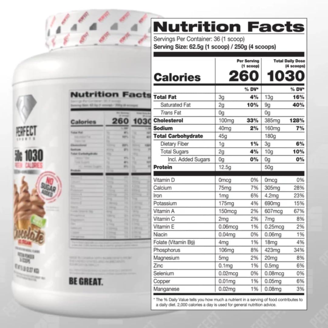 PERFECT SPORTS Hulk Mass Gainer, Chocolate Ice Cream, 5 lb — Amazon image 2
