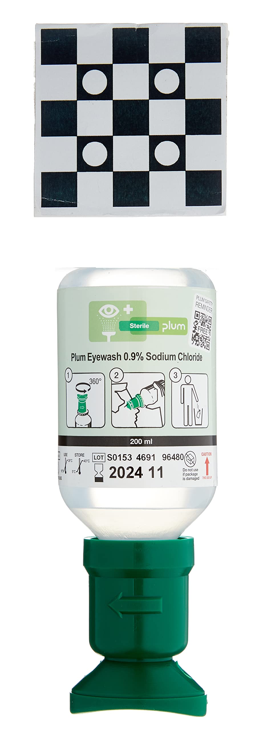 Plum 4691 Augenspüllösung, 200 ml, Packung mit 5
