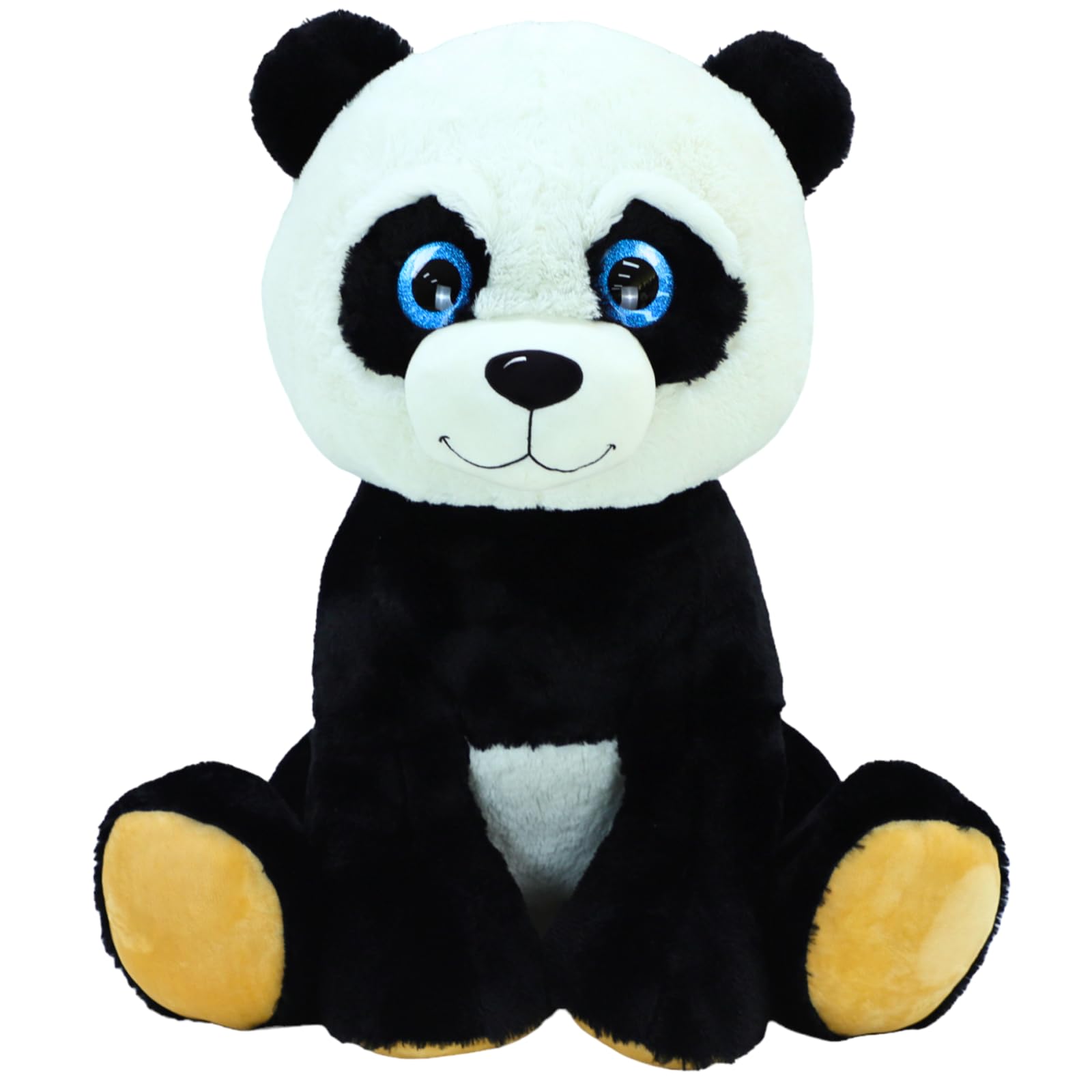 TE-Trend Oso panda XXL, 50 cm. El peluche perfecto para todas las situaciones de la vida, ya sea como amigo, regalo o para abrazar. Con sus ojos azules brillantes y su suave pelaje hará feliz a todo