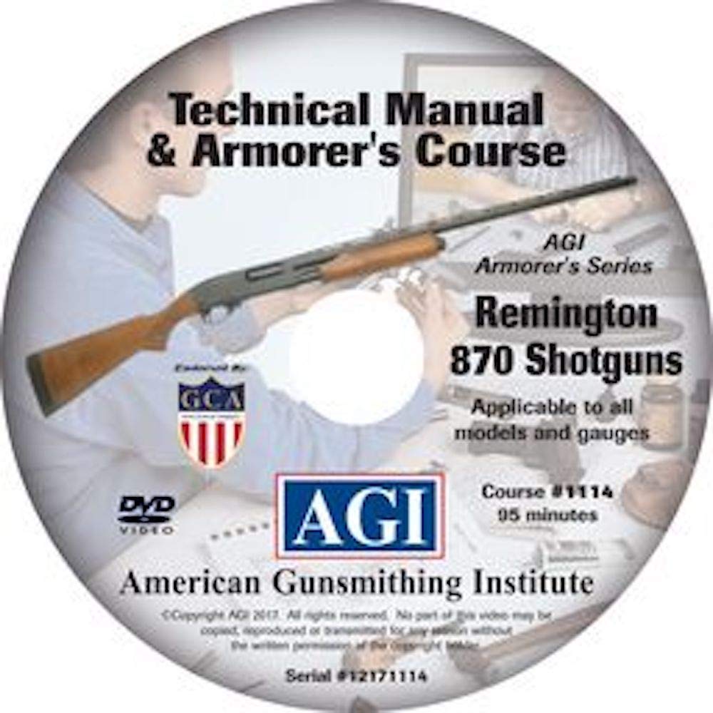 Buy American Gunsmithing Institute Remington 870 Shotgun Armorer’s Course Video on DVD
