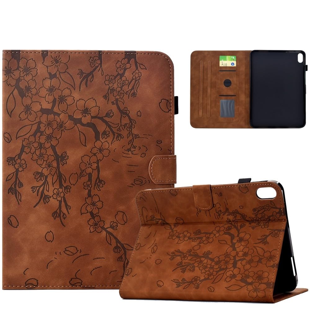 Étui iPad Air 1ère génération en cuir marron style portefeuille - 8