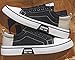Men's Breathable Canvas Sneakers，Low-top Lace-up Casual Skateboarding Shoes，Solid Color Casual Shoes Suitable for All Seasons，Suitable for All Occasions (Black,12)