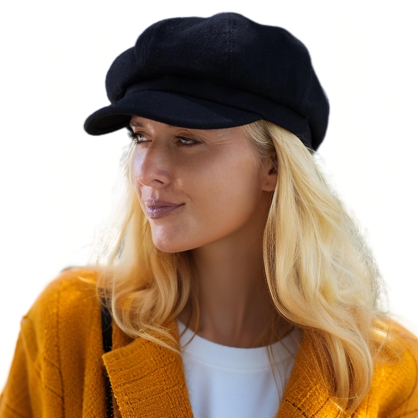 Comhats Wool Fashion Newsboy Hats for Women Winter Warm Pageboy Cabbie Cap Beret