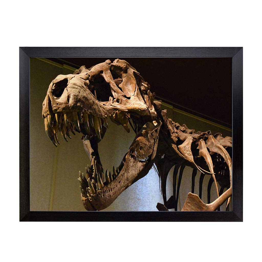 Lap Tray with Cushion | Dinosaur Skeleton T Rex | Padded Bean Bag Cushion | For Eating, Working, Crafting, Laptop | Portable Table Desk