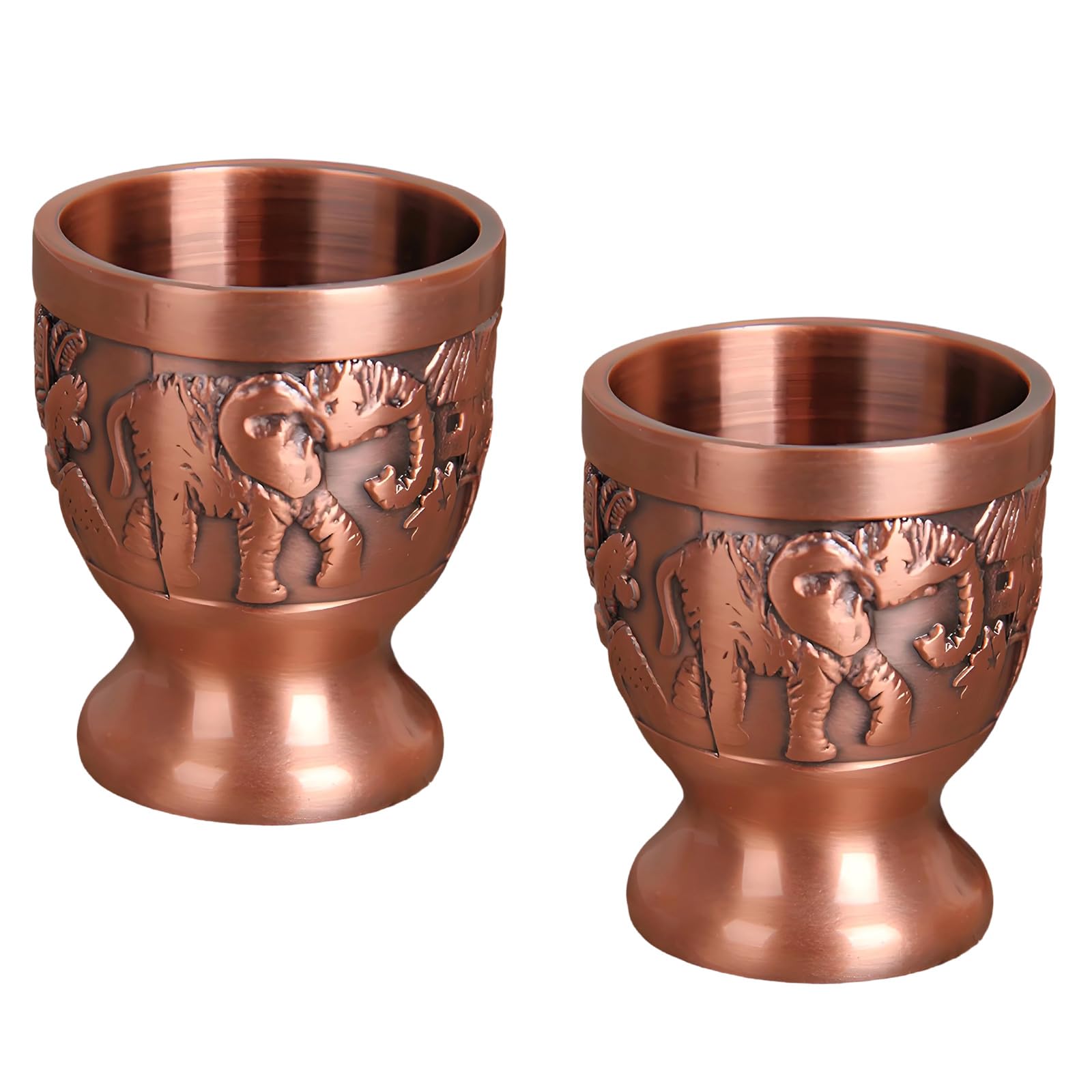 Kalttoy Artistic Elephant Themed Set Kiriste Alloy with Antique Bronze Finish for Parties Traditional Elephant Drink Equipment
