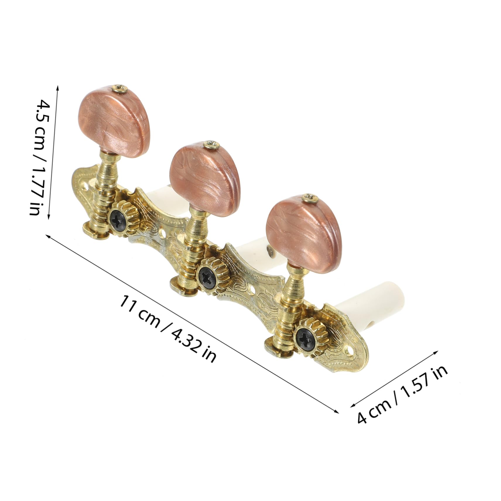 Sosoport Guitar Tuning Tools Electric Guitar Tuning Pegs Set Acoustic Tuning Pegs Guitar Pegs for Guitar Beginners Metal Guitar Pegs 2 Rows