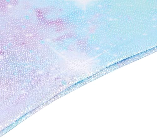 Miniatura 5 de HOZIY - Leotardos de manga larga para niñas, de gimnasia, para niños pequeños, trajes florales de unicornio, galaxia, arco iris, patrón de rayas