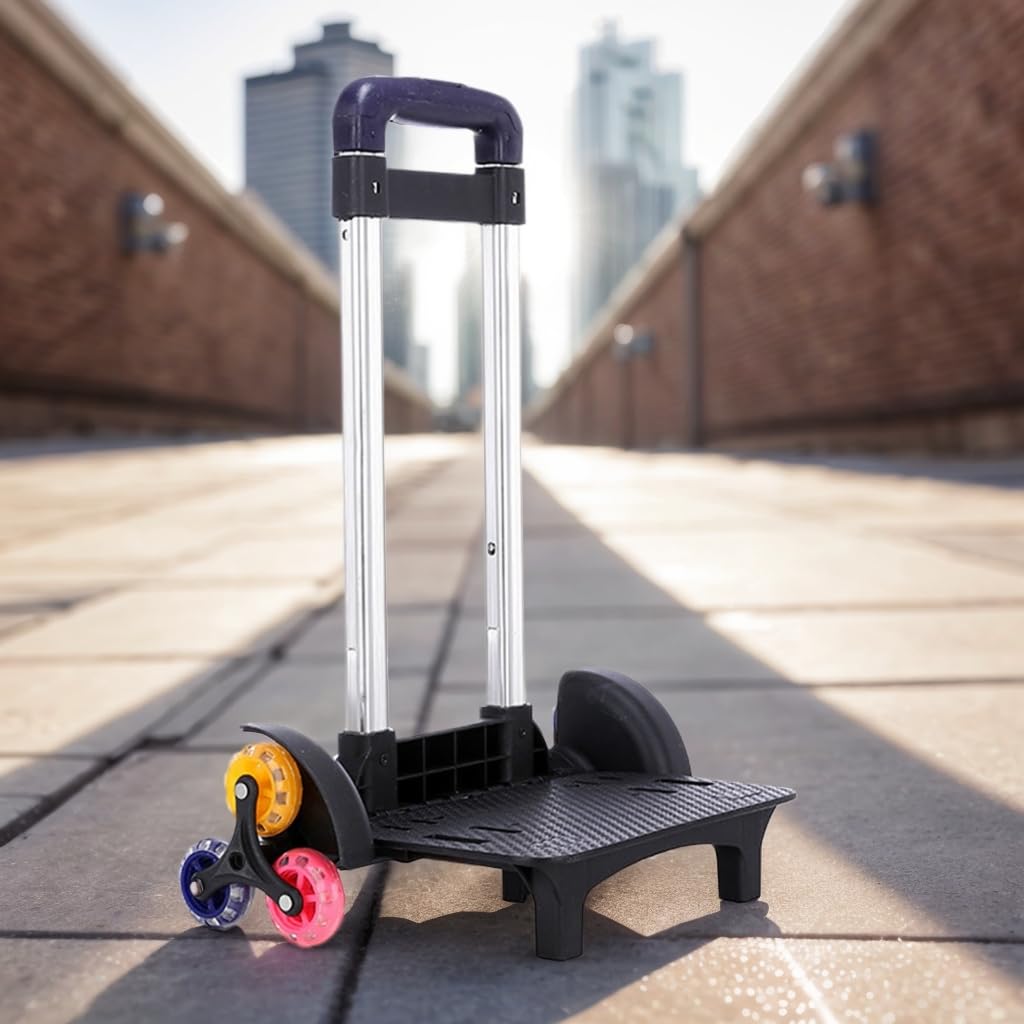 Chariot à dos pliable à 6 roues pour sac d'école