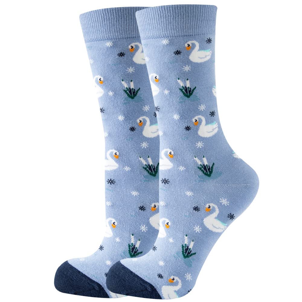 WOVSTNOV Cute And Novetly Men's And Women's Socks Animal Fruit Food Pattern Mid Calf Socks Funny Socks, 26, 7.5-11.5
