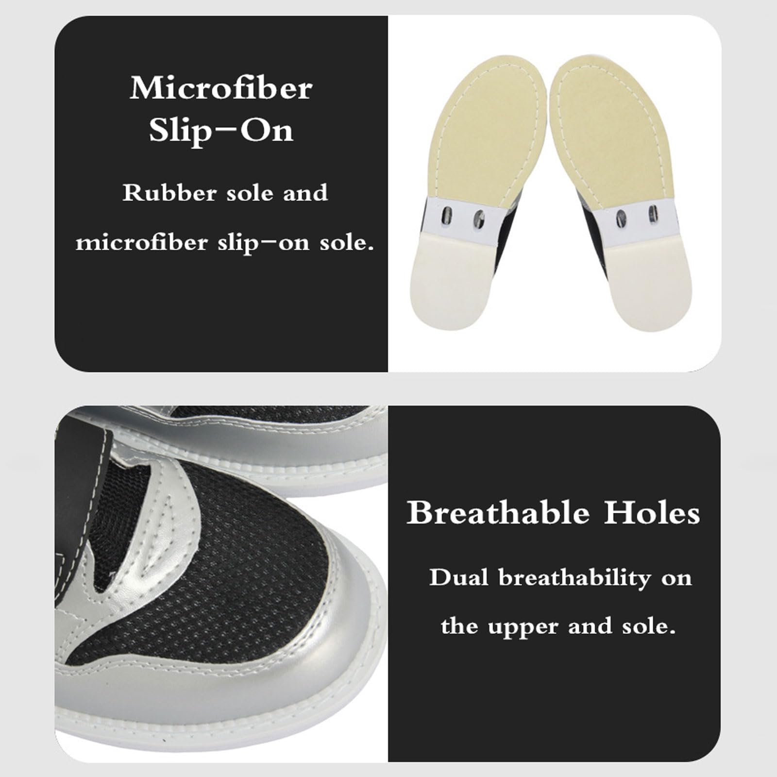 Atmungsaktive Bowlingschuhe,Bowlingschuhe Herren,Bowlingschuhe Damen,Rasen Bowlingschuhe,Bowling-Schuhe Erwachsene,Casual Fashion,Weiches,Atmungsaktiv,FüR Damen Herren Jugendliche,Schwarz