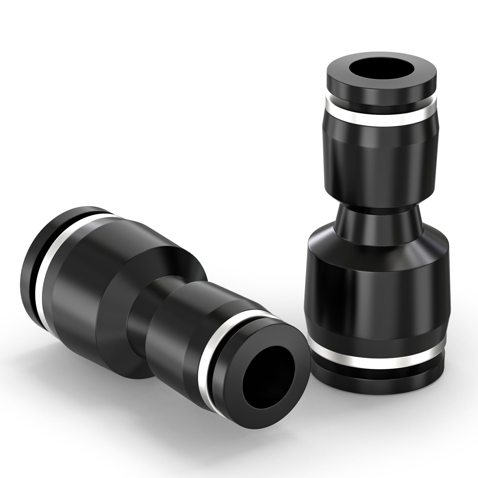 TAILONZ PNEUMATIC Riduzione diritta 12MM tubo OD x 8MM tubo OD tubo Raccordi a pressione PG12-8 (confezione da 10)