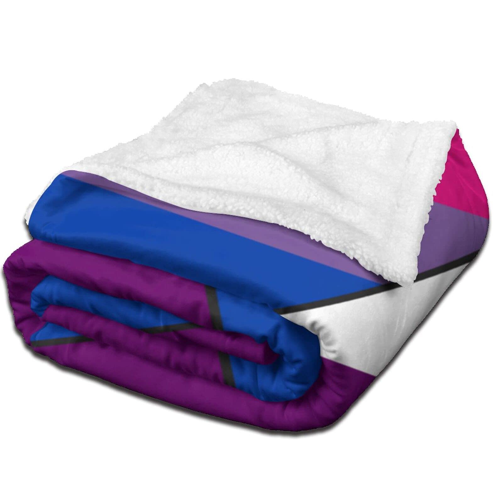 Coperta Morbida Flanella Asexual Pride - Bandiera Orgoglio Asessuale 152x127 Cm