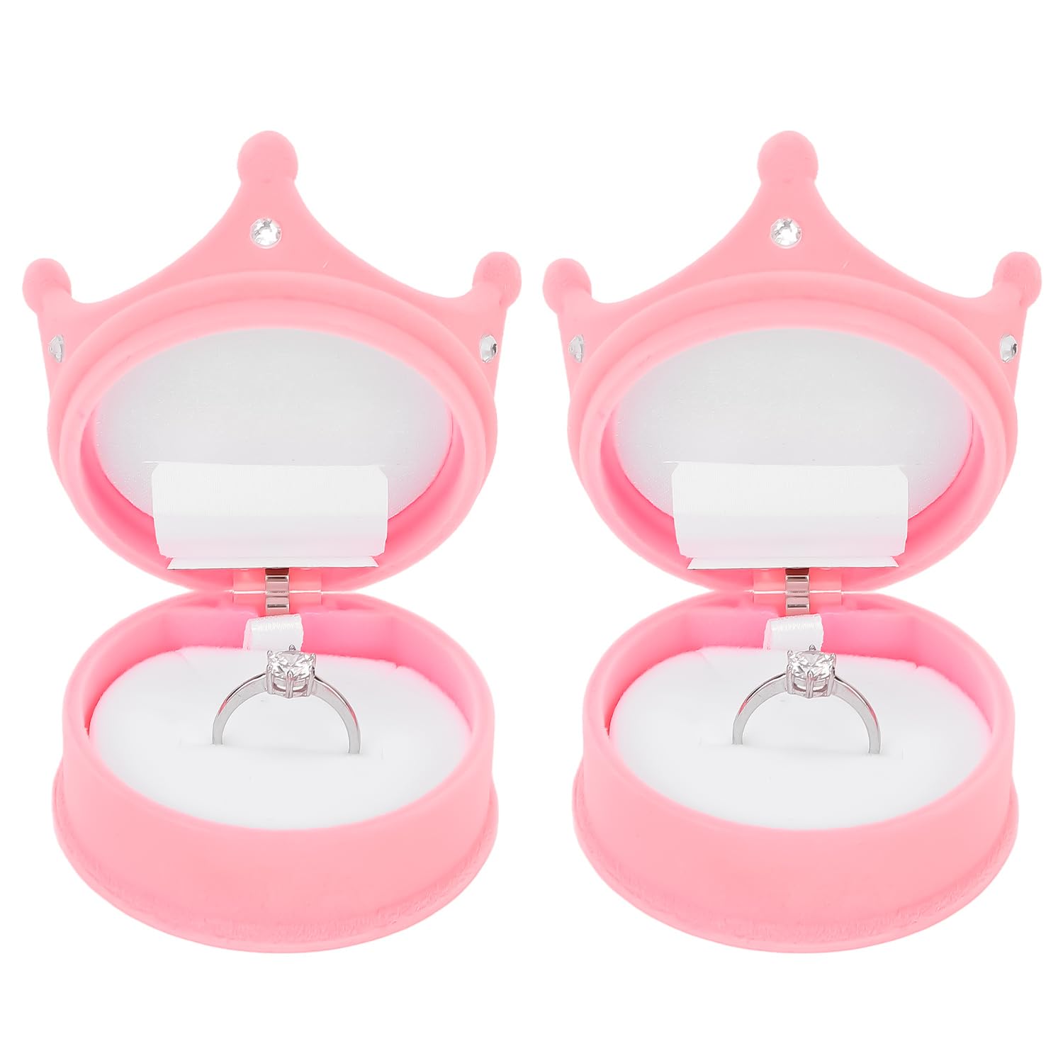 Petite couronne boîte à bijoux pour bagues évitant la perte de vos boucles