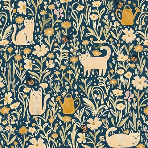 CiCiwind Blue Floral Self Adhesive Wallpaper Cover