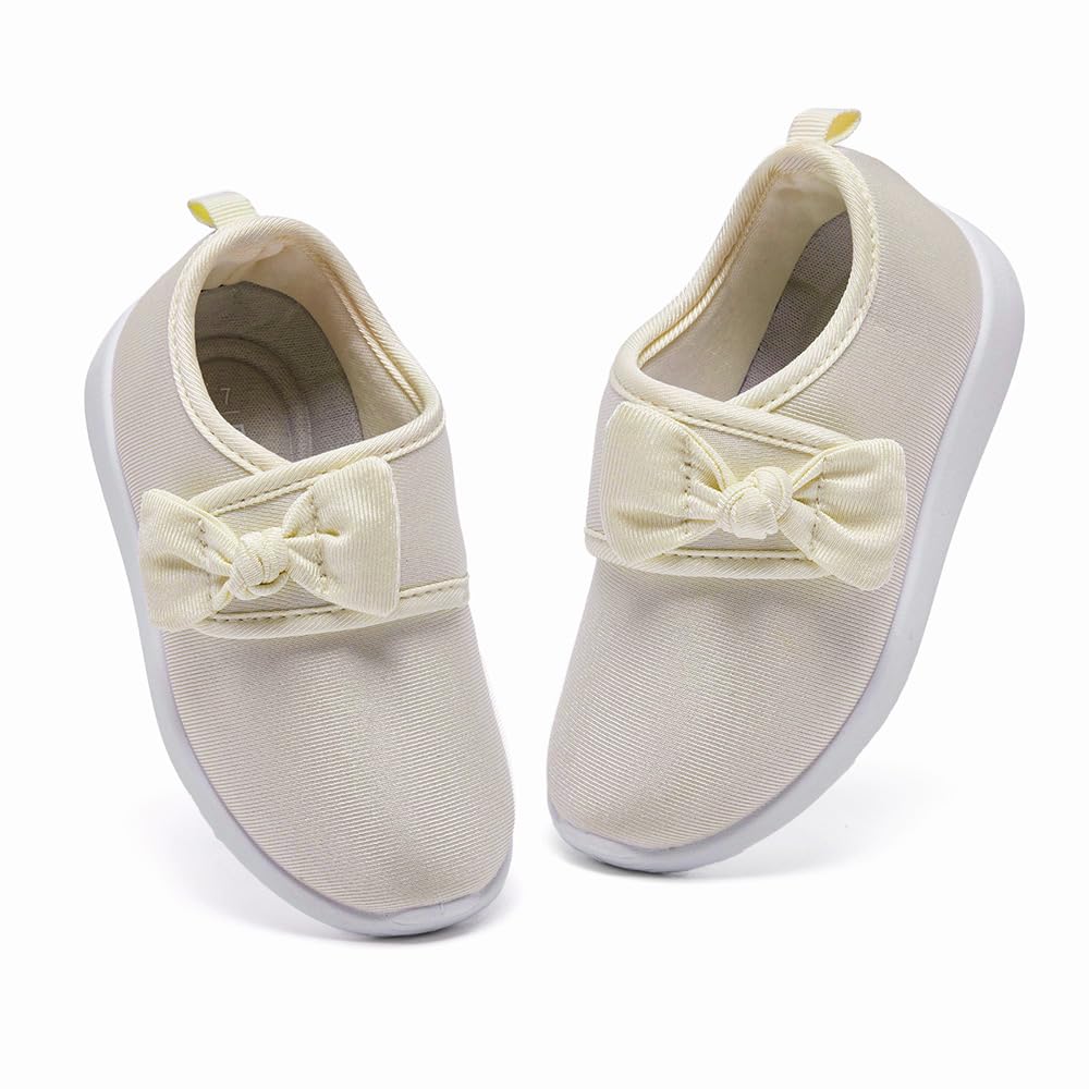nerteo Toddler Girl Shoes Lightweight Slip On Sneakers for Kids