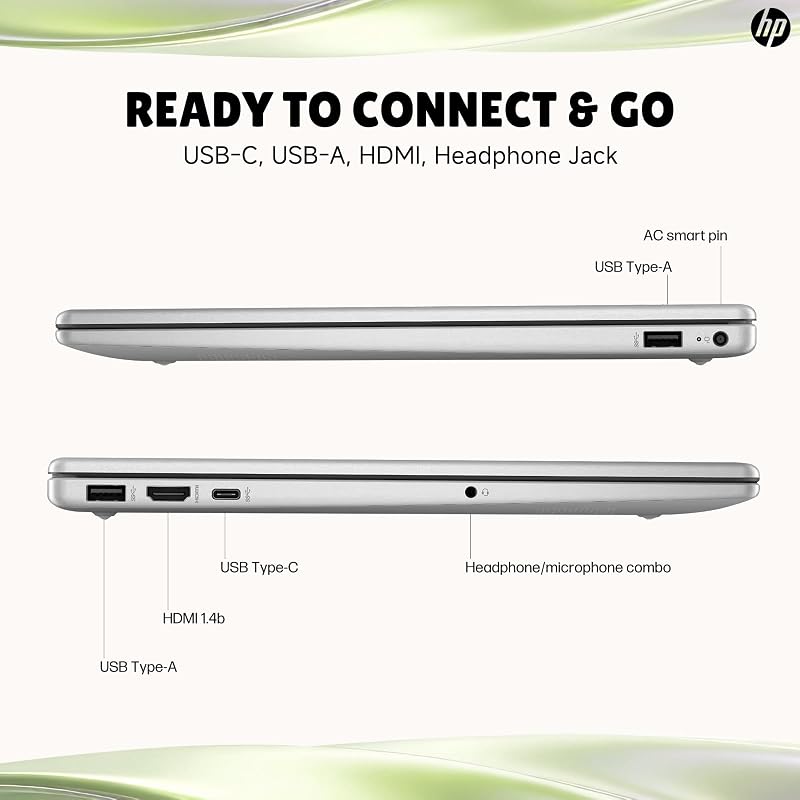 HP 15.6 Touchscreen Laptop for Student & Business, Intel Core i3-1315U (Up to 4.5GHz), 20GB RAM, 512GB SSD, Copilot AI, Wi-Fi 6, HD Camera, Windows 11 Pro, Natural Silver, w/RECOLX AI Voice Recorder image 7
