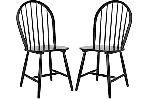 Safavieh Farmhouse Black Spindle Back Dining Chair